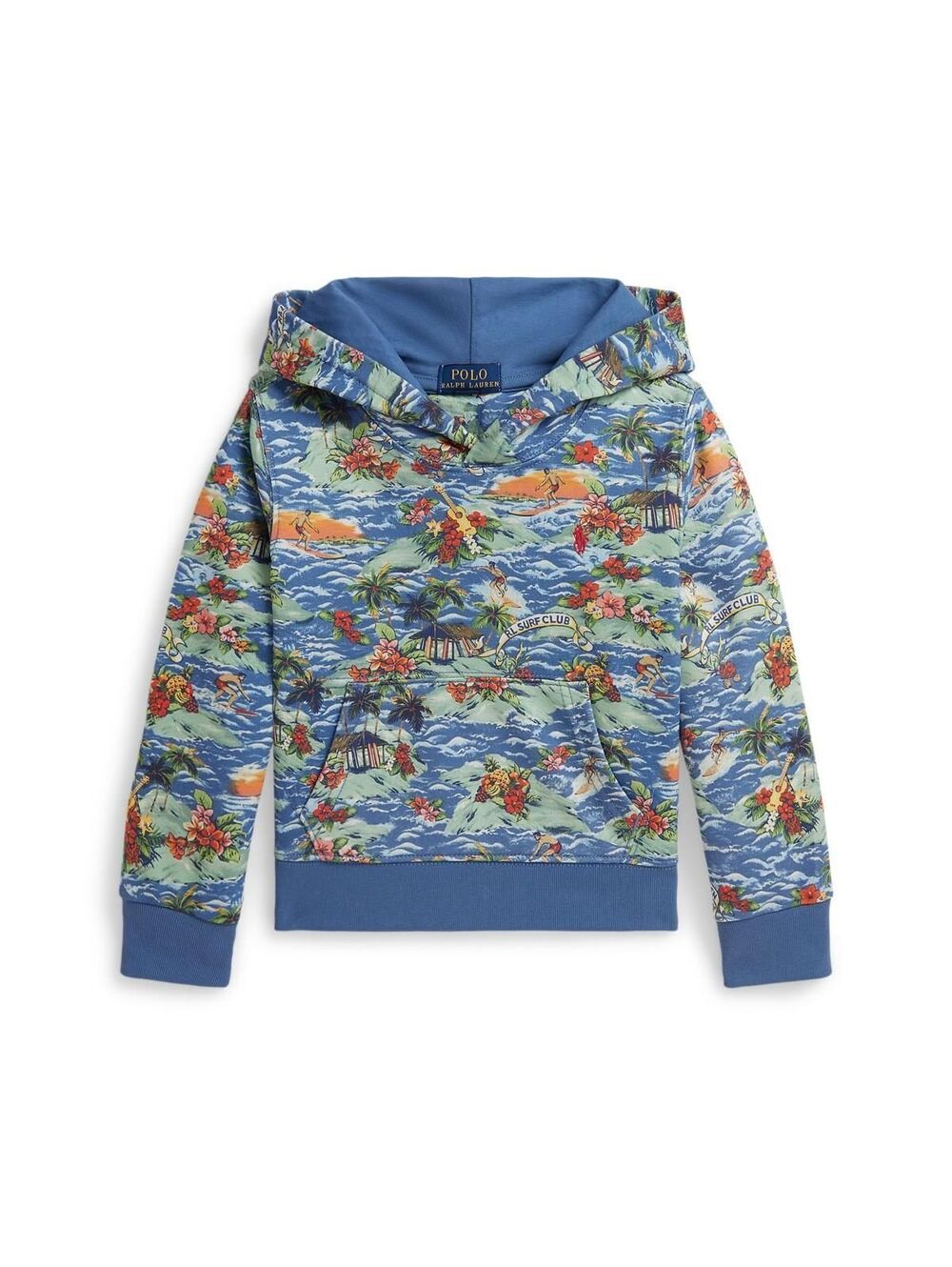 Boys Printed Cotton-Blend Hoodie